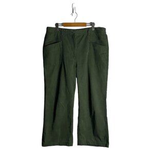 White Stuff Women's Green High Waisted Wide Leg Pants